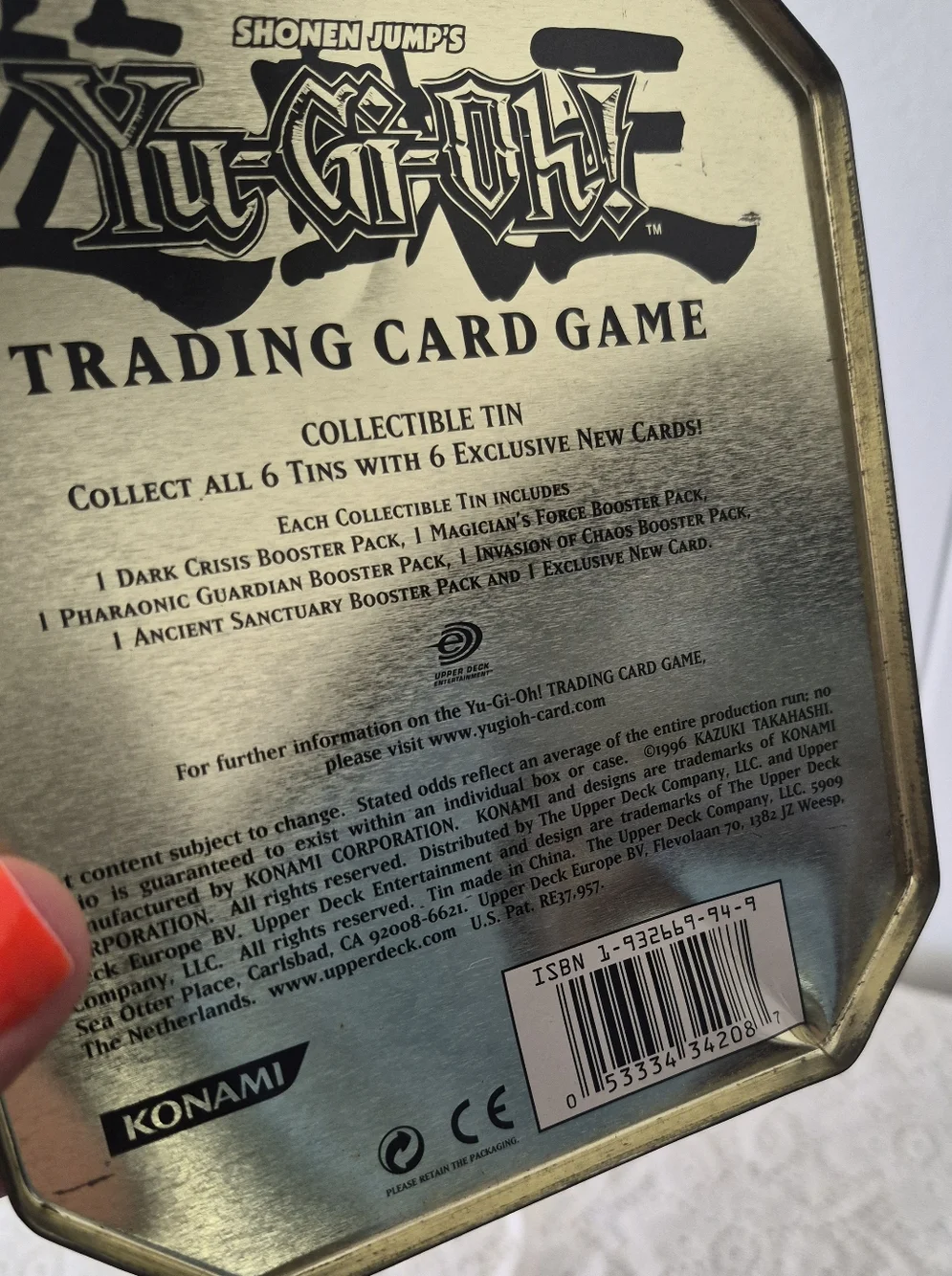 '96 Yu-Gi-Oh Tins - Picture 8 of 9
